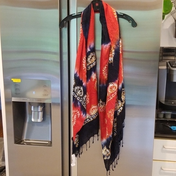 💕LF RAJ IMPORTS💕 Morrocan Tie-Dye Pattern Scarf - Picture 1 of 8